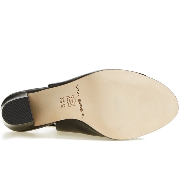 Via Spiga V-fabrizie Heeled Leather Sandal - Picture 2 of 6